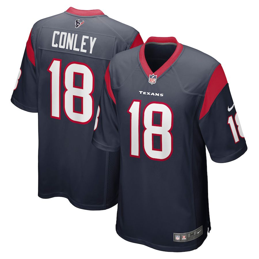 Men Houston Texans #18 Chris Conley Nike Navy Game NFL Jersey->houston texans->NFL Jersey